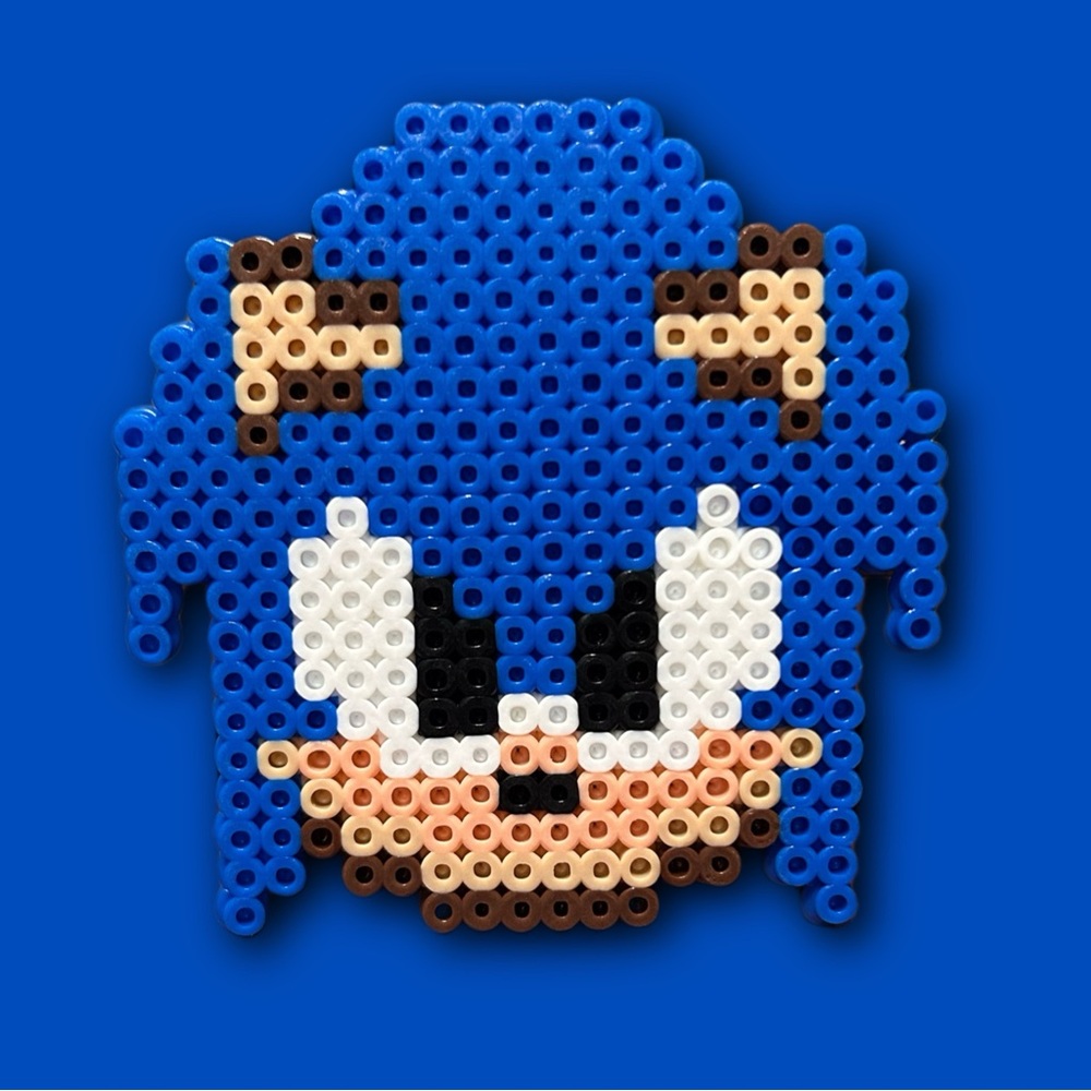 Sonic the Hedgehog Perler Bead Sprite